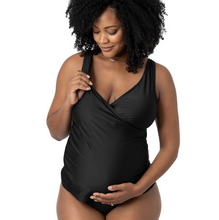 Load image into Gallery viewer, Crossover Nursing &amp; Maternity Tankini Top
