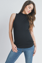 Load image into Gallery viewer, Ribbed Mock Neck Maternity Tank
